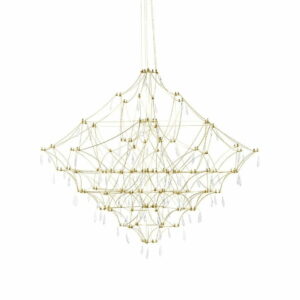 Lampa wisząca CONSTELATION 77 GOLD - LED, stal szczotkowana