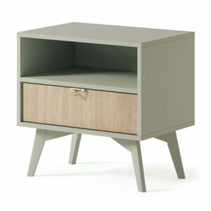 Stolik nocny FOREST S54 eukaliptus / jodełka scandi