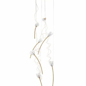 MOOSEE lampa wisząca TULIPPE 7 DISC złota