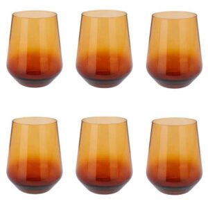 Komplet szklanek 6 szt 425 ml amber