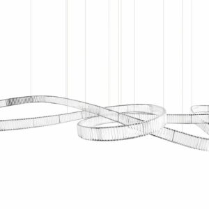 MOOSEE lampa wisząca WAVE 380 chrom