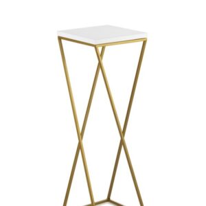 Kwietnik stojący złoty loft 70 cm mdf