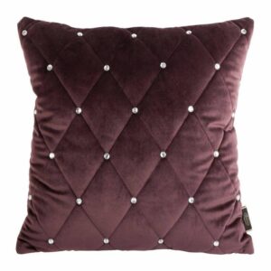 Poszewka velvet/37 45x45 bakłażan