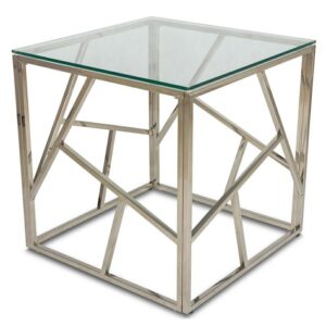 Stolik kawowy lasima silver 55 cm