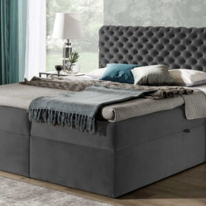 Łóżko kontynentalne z pojemnikiem CHESTERFIELD | 200x200 | Kolor do wyboru