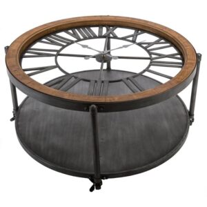 Stolik kawowy torof z zegarem 90 cm