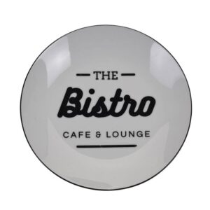 Talerz porcelanowy biały bistro 20 cm