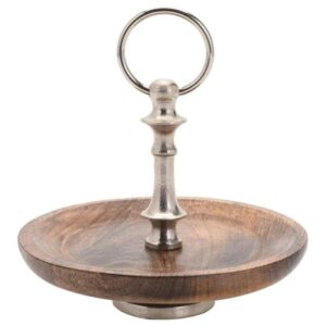 Patera na ciasto drewno mango 16 cm