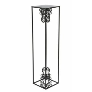 Nowoczesny stojący kwietnik 80 cm czarny