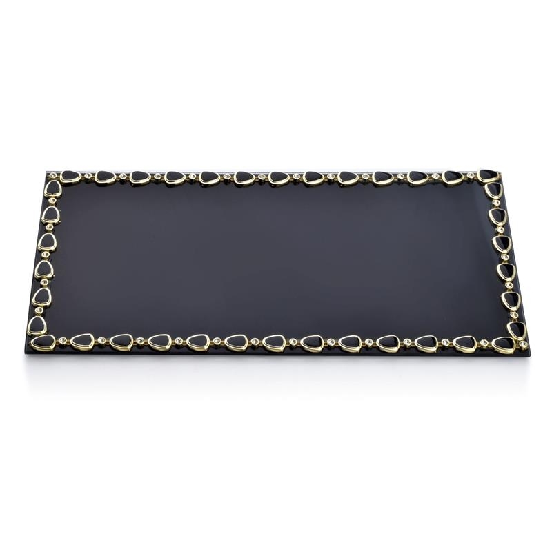 Podstawka pod świece elia black 32x16 cm