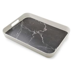 Taca dekoracyjna black marble 40x31 cm