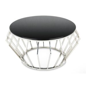 Stolik kawowy nael silver black