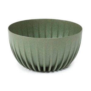 Donica stripped eco wood zielona 24xh14 cm