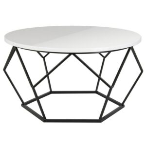 Stolik kawowy diamond 70 cm lakier cz-b