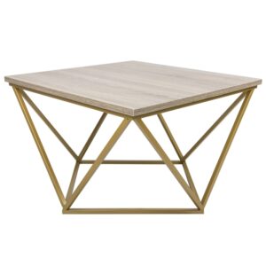 Stolik kawowy curved 60 cm złoty ciemny