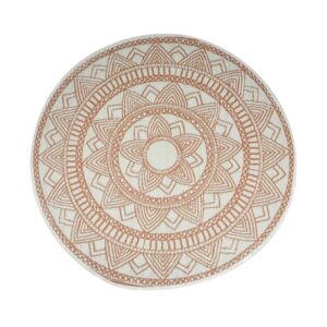 Mata podłogowa mandala brąz 150 cm