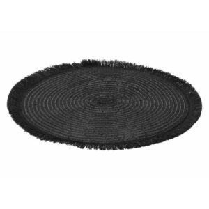 Podkładka na stół okrągła czarna 35 cm