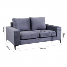 Sofa dwuosobowa pella nowoczesna