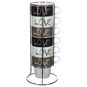 Komplet 6 filiżanek love 260 ml