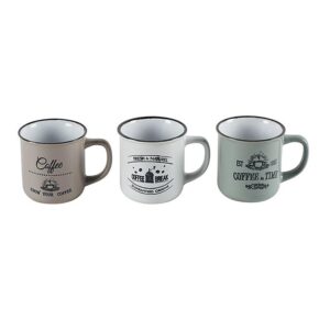 Komplet ceramicznych kubków coffee wzór2
