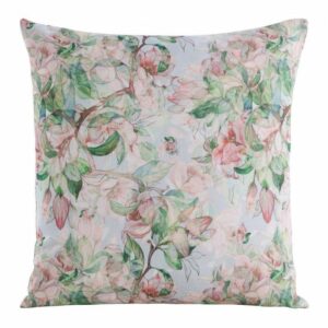 Poszewka flore/10 45x45 cm zieleń + róż