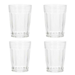 Komplet 4 przezroczystych szklanek 250ml