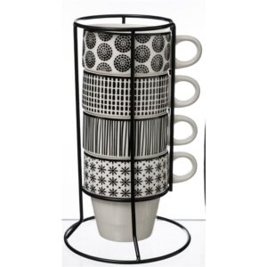 Komplet 4 filiżanek bohemia 260 ml
