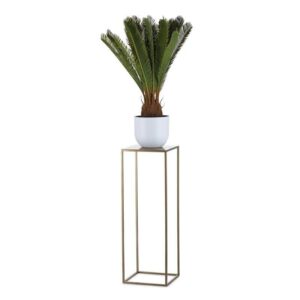 Kwietnik stojący nowoczesny złoty 70 cm