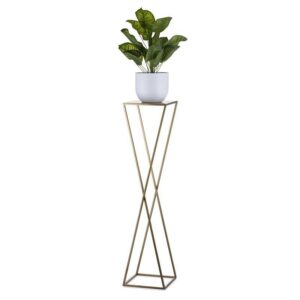 Kwietnik stojący stojak złoty loft 100cm