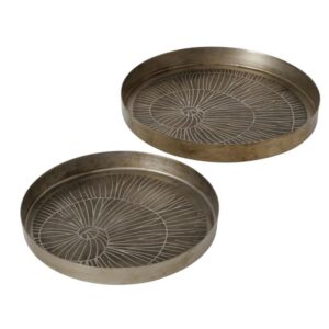 Komplet 2 metalowych tac shelly