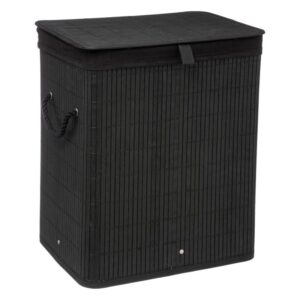Kosz na pranie bambou czarny 60 l