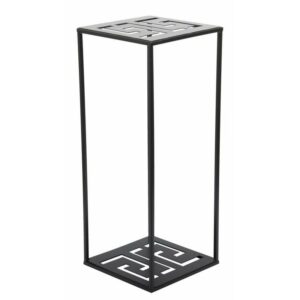 Nowoczesny stojący kwietnik czarny 60 cm