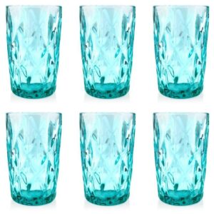 Komplet 6 zielonych szklanek 300ml