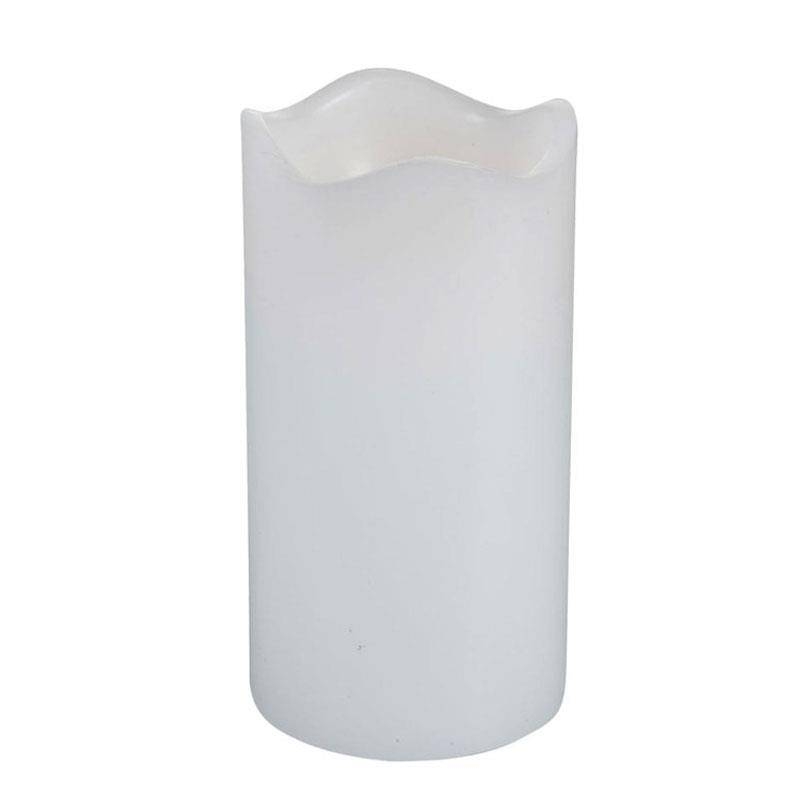 Świeca led z funkcją timera 13x7cm biała