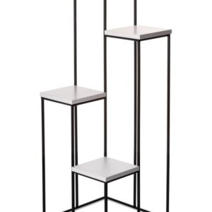 Nowoczesny kwietnik czarno biały 110 cm