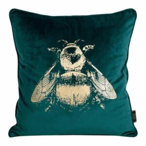 Poszewka blink 45x45 turkus/len