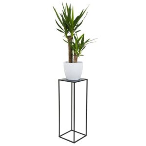 Kwietnik nowoczesny czarny 70 cm stojący