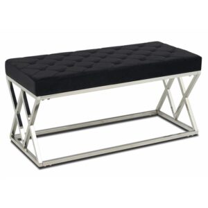 Pikowane siedzisko timantti silver black