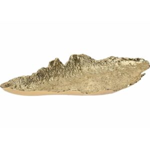 Patera liść złota 45x23 cm