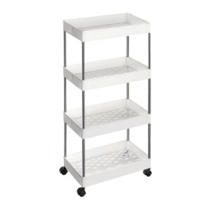 Mobilny wózek kuchenny biały 40 cm 4 poziomy