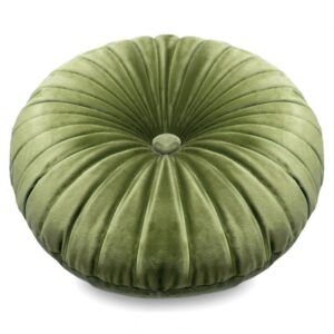 Poduszka velvet/40 śr 40cm j.zielona