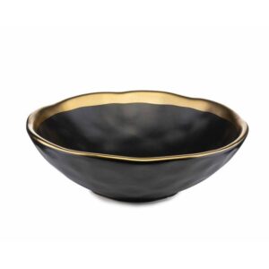 Talerz głęboki lissa black gold 20 cm