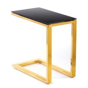 Stolik pomocnik stivar gold black 50 cm