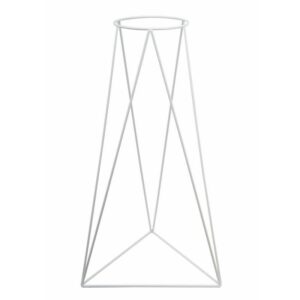 Nowoczesny kwietnik stojący 60 cm biały