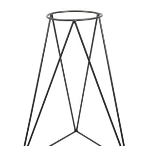 Nowoczesny kwietnik stojący 60 cm czarny