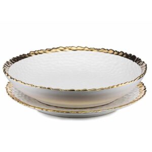 Komplet 2 talerzy kati white gold - duży