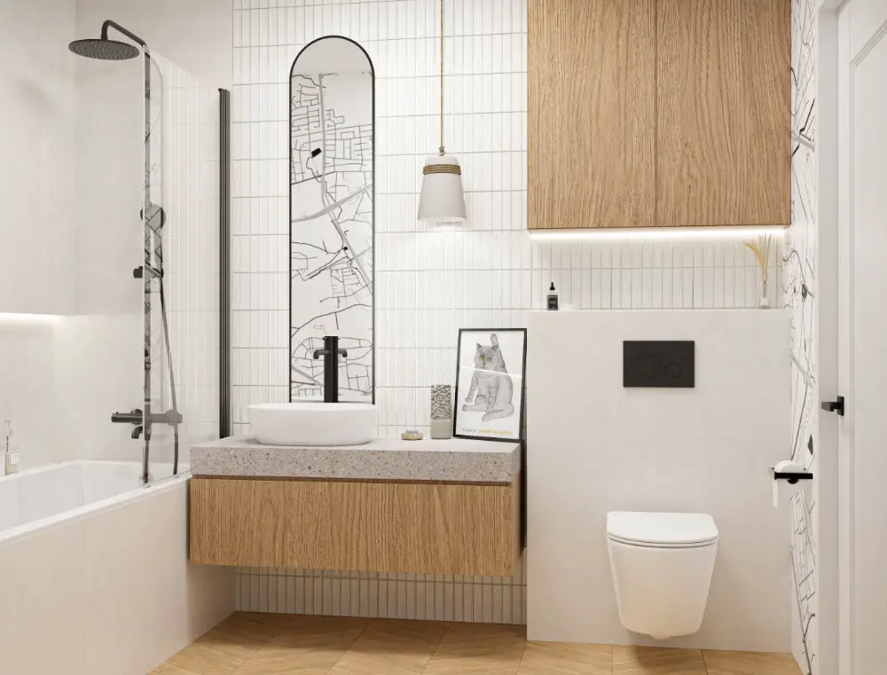 Ciekawe, dekoracyjne detale i akcesoria do łazienki sprawiają, że wnętrze zyska wyrazisty charakter. Fot. Domni.pl